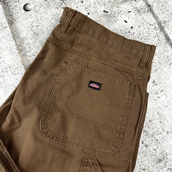 Dickies Carpenter Pants Brown 38x32 Workwear - Picture 2 of 6